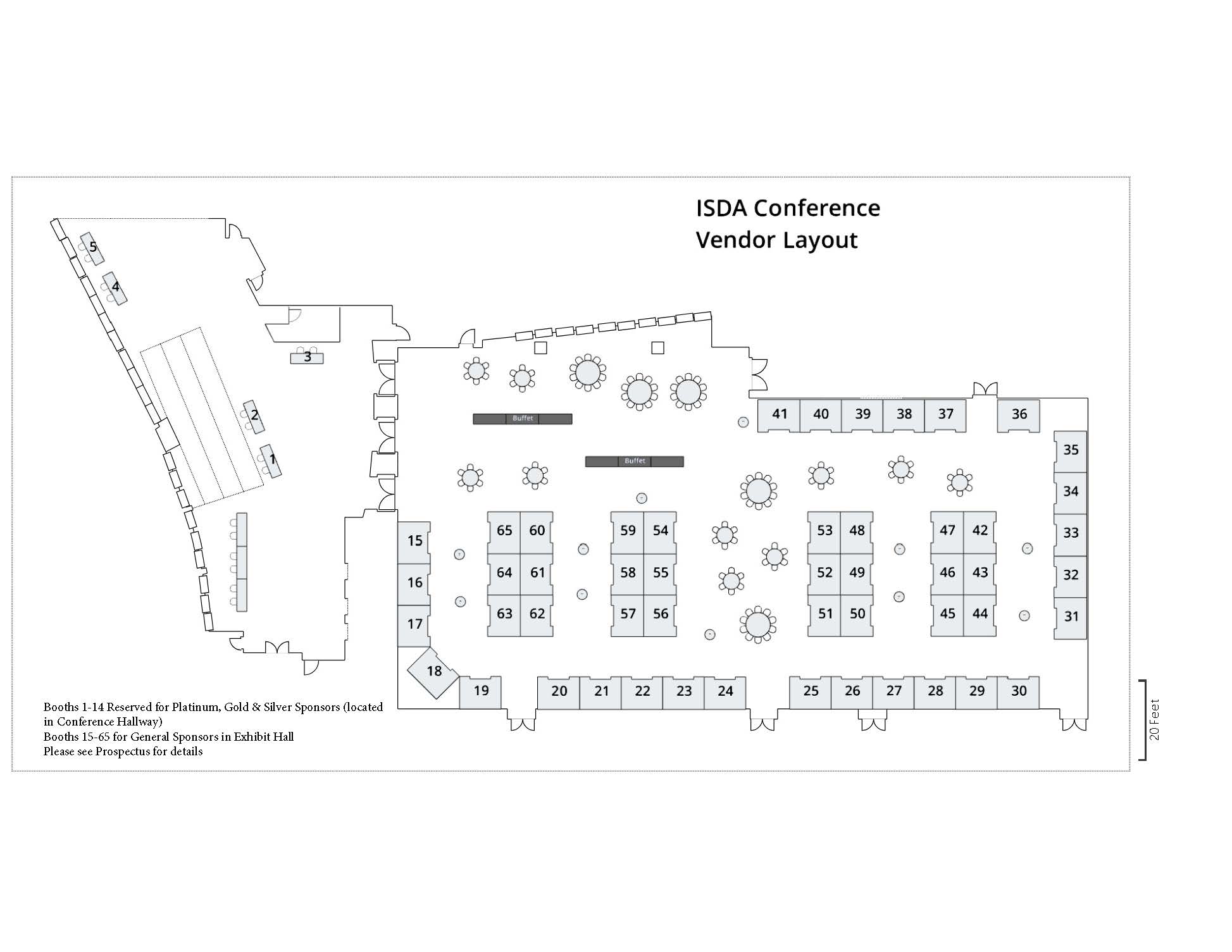 Boise Centre East Exhibitor Floorplan